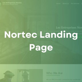 Image for Entreprises Nortec Landing page